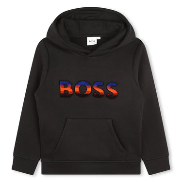 Sudadera BOSS negra para niño y adolescente